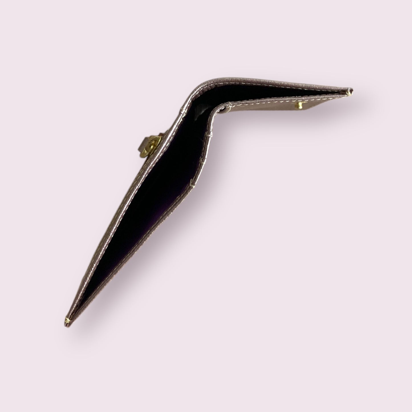 Billetera ligera cuero oro rosa