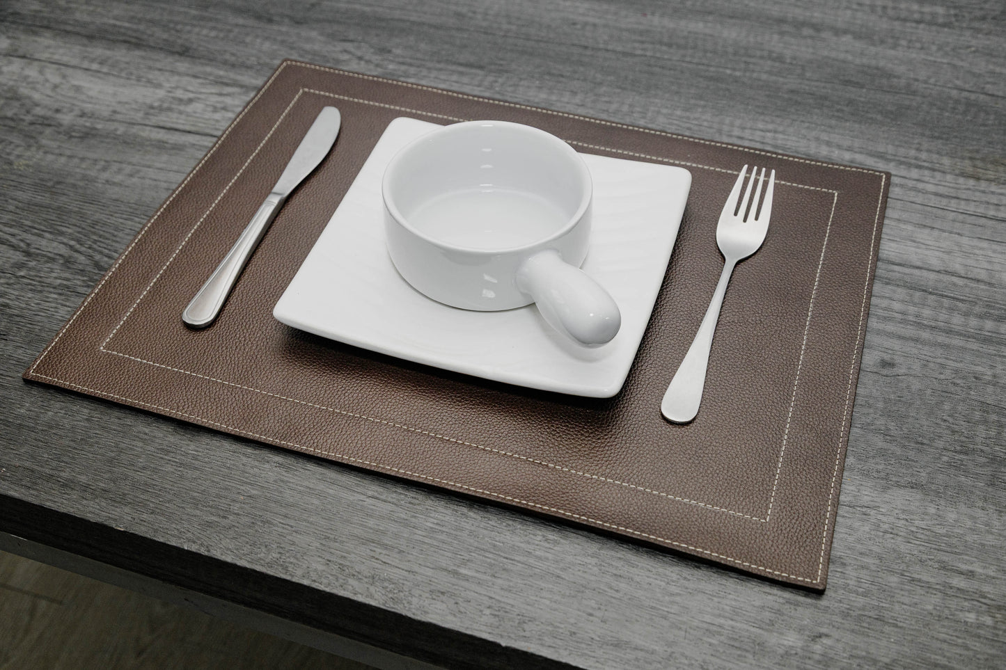 Individual cuero doblefaz