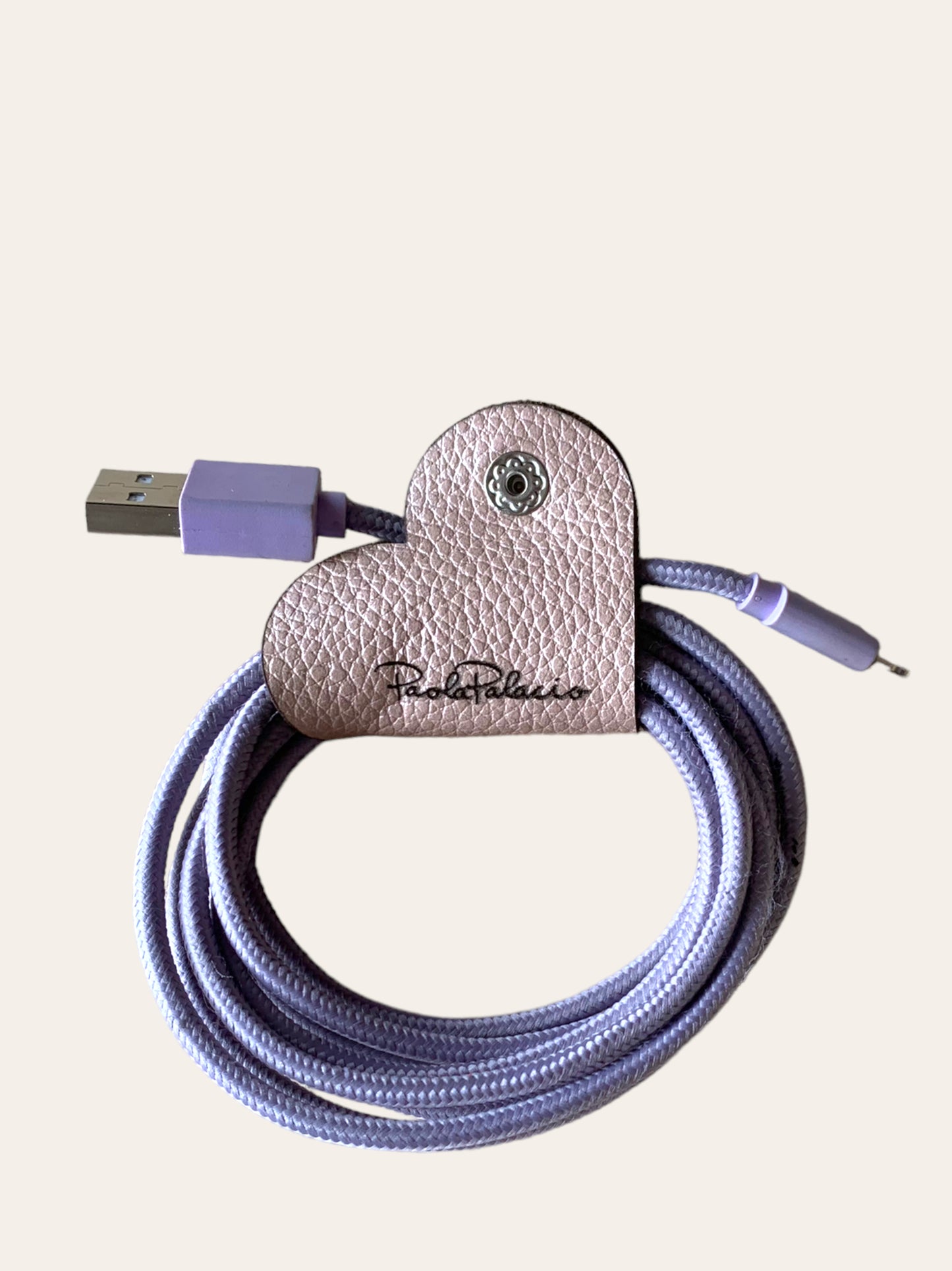 Ata cables cuero oro rosa