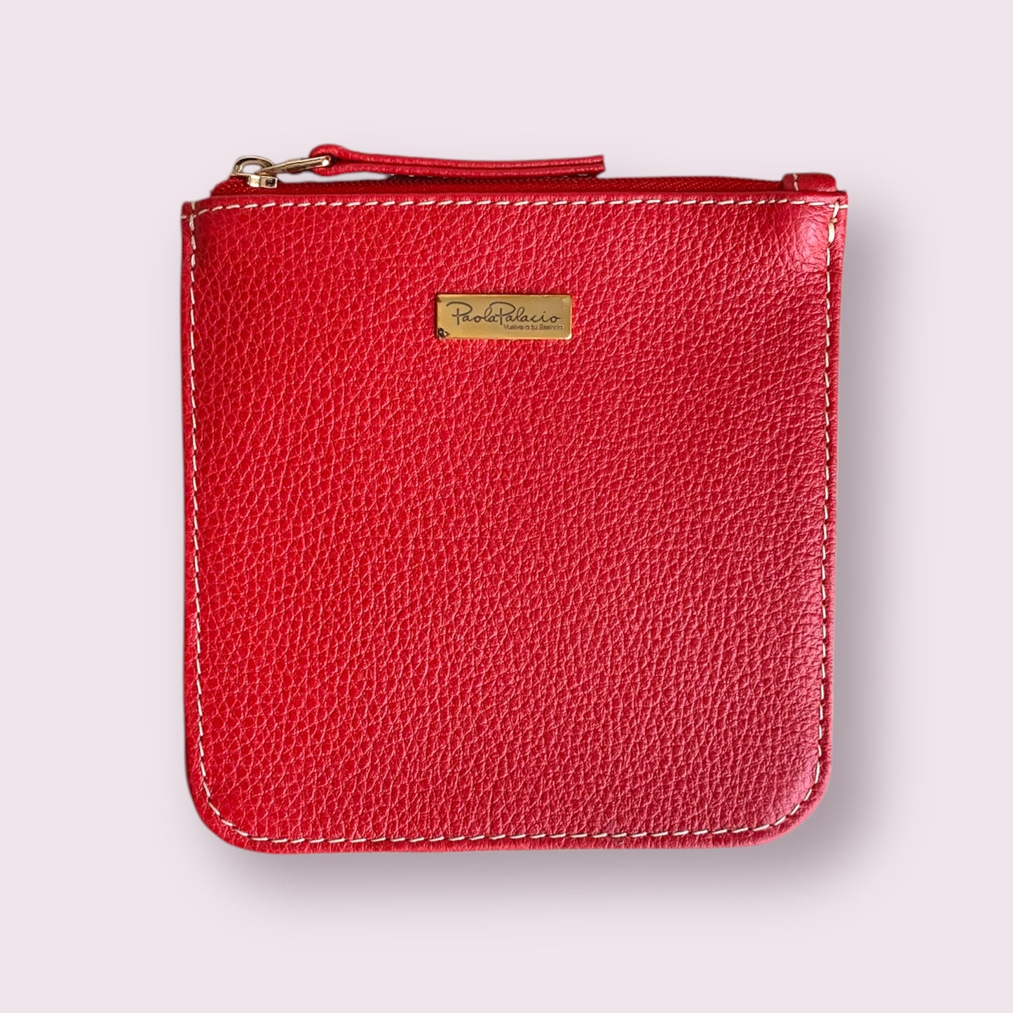 Monedero mediano rojo
