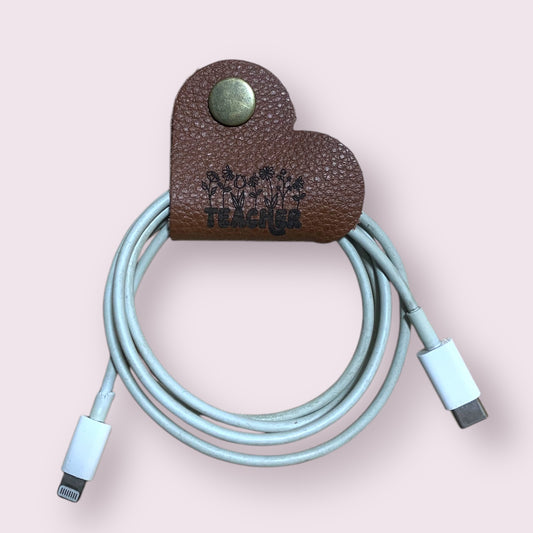 Ata cables cuero miel