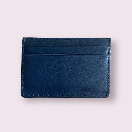 Portadocumentos cuero azul oscuro