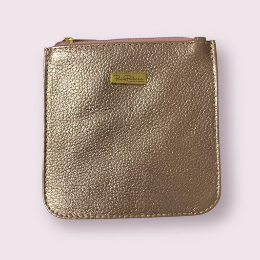 Monedero mediano oro rosa