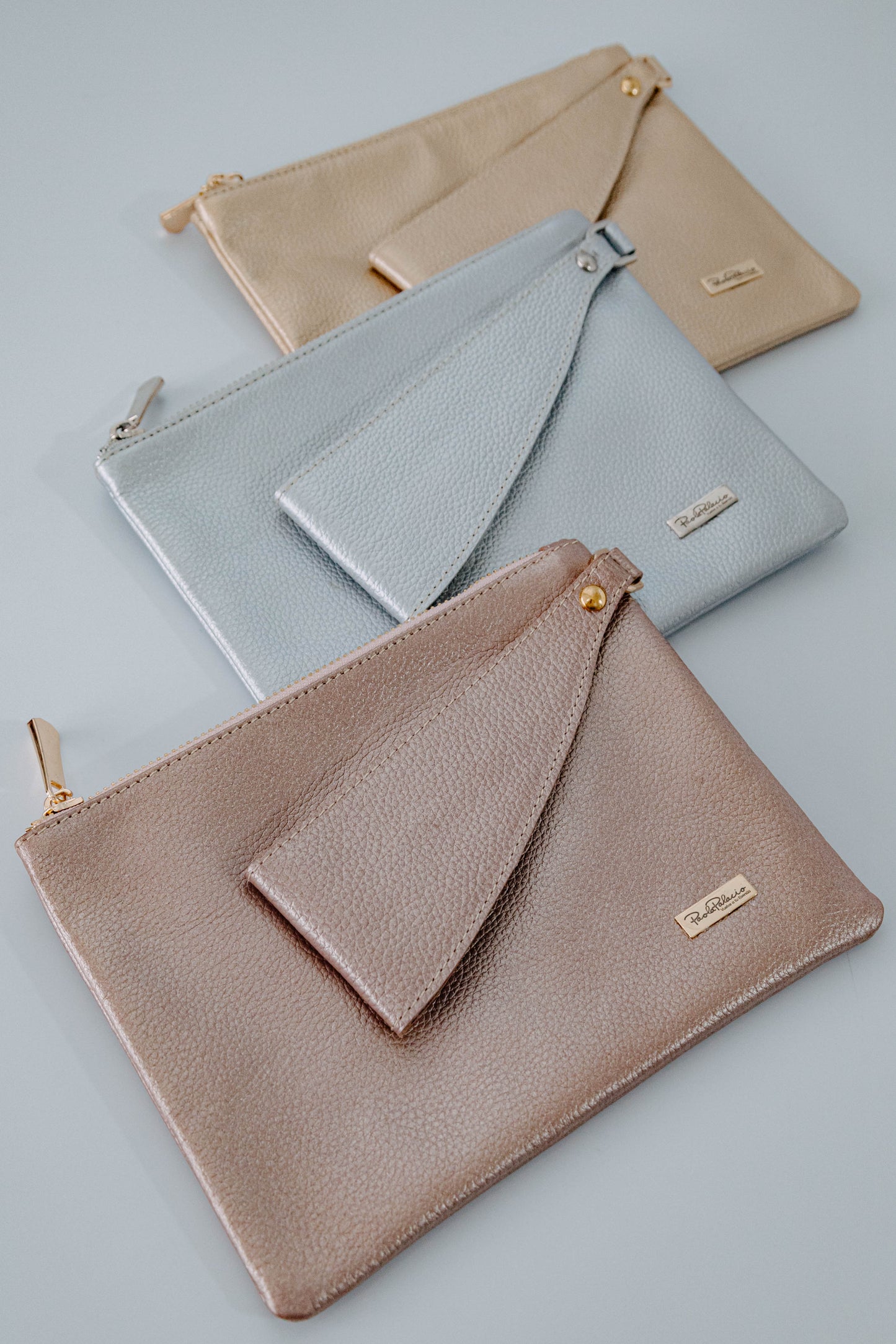 Sobre Ginebra cuero oro rosa